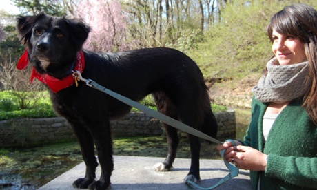 Jessica Reed and her dog, Miri.