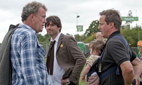 David Cameron with Jeremy Clarkson and Alex James in 2011.