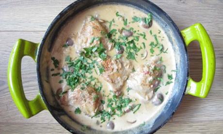 Nigel Slater's coq au riesling