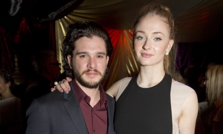 Kit Harington with Sophie Turner, his sister in Game of Thrones.