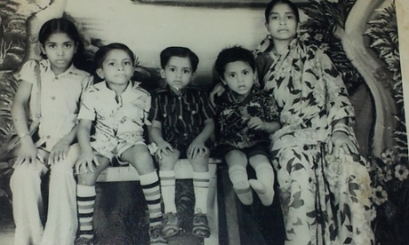 Shahidha Bari's siblings with her mother in the 70s.