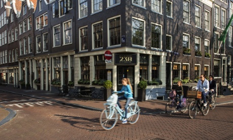 Cyclists in Amsterdam.