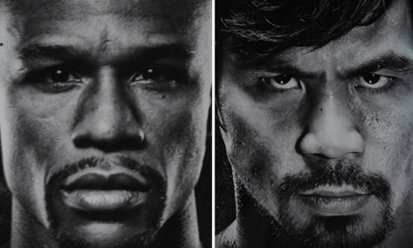 Finally ready to face-off, Floyd Mayweather and Manny Pacquiao ready to go in Las Vegas.