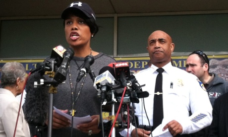 Baltimore Mayor Stephanie Rawlings-Blake, speaks at a news conference about the situation in Baltimore .