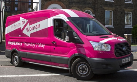 The Labour Party's Pink Bus.