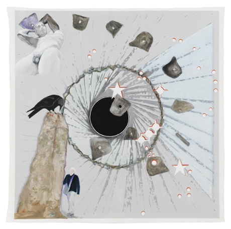 In the Land of the Giants (Spirals and Stars) by Jo Baer.