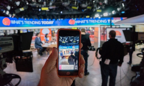 Twitter's Periscope App is used at NBC's Today Show.