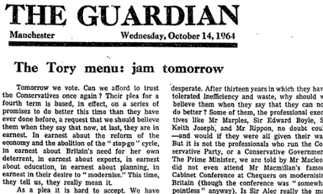 The Guardian, 14 October 1964.