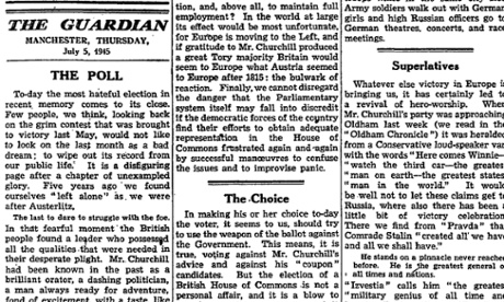 The Manchester Guardian, 5 July 1945.