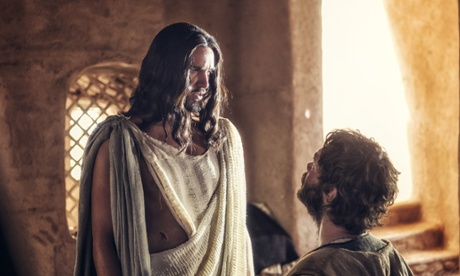 Juan Pablo Di Pace, left, as Jesus with Johannes Haukur Johannesson as Thomas in AD the Bible Continues.