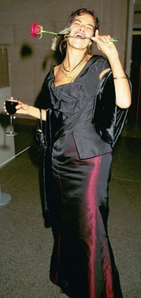 Tracey Emin at the 1999 Turner prize awards.