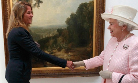 Tracey Emin meets the Queen at Margate's Turner Contemporary Gallery in 2011.