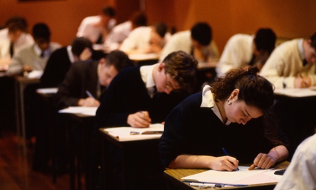 Pupils sitting examinations