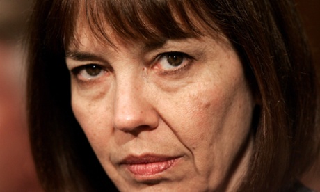 New York Times reporter Judith Miller listens to proceedings during a Senate Judiciary Committee hearing on reporters' privilege legislation on Capitol Hill October 19, 2005. Miller was jailed 85 days for refusing to testify about her conversations with Vice President Dick Cheney's chief of staff regarding undercover CIA agent Valerie Plame.       REUTERS/Kevin Lamarque