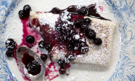 Blueberry blintzes