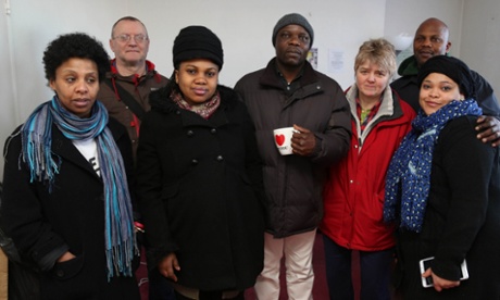 Tenants and activists occupy a vacant flat in the Elveden house on the Guinness Trust estate in Brixton.