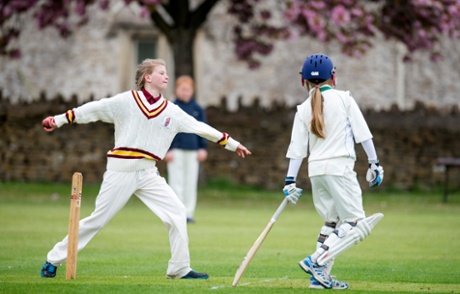 An under-13 cricket match
