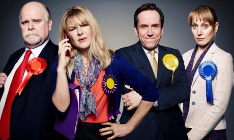 Trevor Cooper, Sarah Hadland, Ben Miller and Hattie Morahan in Ballot Monkeys.