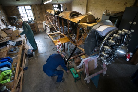 Volunteers from the Aircraft Preservation Society Scotland