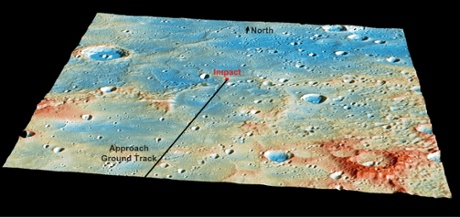 Details of MESSENGER's Impact Location mercury