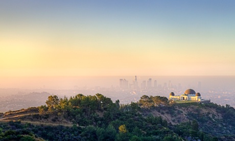 Los Angeles from Griffith Park, where Angelenos head for hiking, relaxing – and a break from the search for fame and fortune.