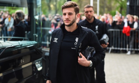 HULL, ENGLAND - APRIL 28:  Adam Lallana and Rickie Lambert of Liverpool arrive prior to the Barclays Premier League match between Hull City and Liverpool at KC Stadium on April 28, 2015 in Hull, England.  (Photo by Laurence Griffiths/Getty Images)English Premier LeagueFootballSoccerClub SoccerEnglish Soccer ClubBallTeam Sport