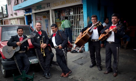 Mariachi musicians in Guatemala City.