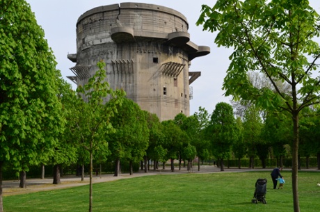 The gigantic Nazi anti-aircraft towers that loom over areas of the city escape the attention of many visitors. 