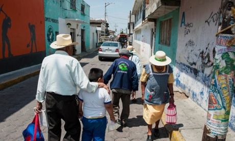 A street in Tenancingo, which has a population of about 10,000.