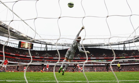 Alexis Sanchez fires in Arsenal’s third.