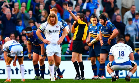 The final whistle blows as Leinster overcome Bath.
