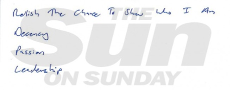 Miliband briefing note