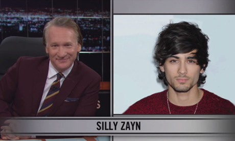 Bill Maher discussing former One Direction singer Zayn Malik.