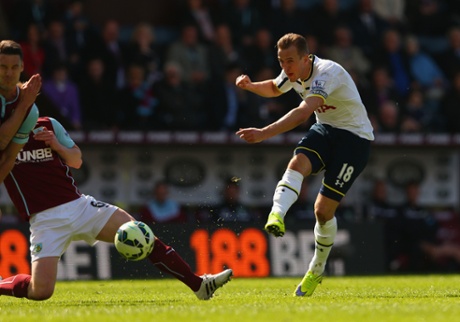 Harry Kane shoots.