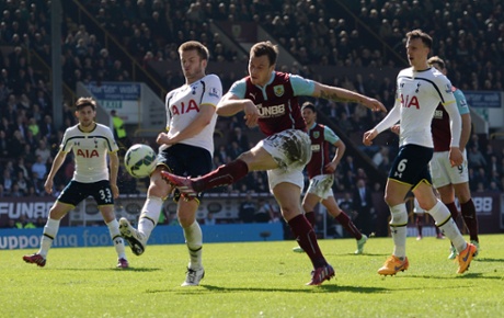 Ashley Barnes takes a shot.