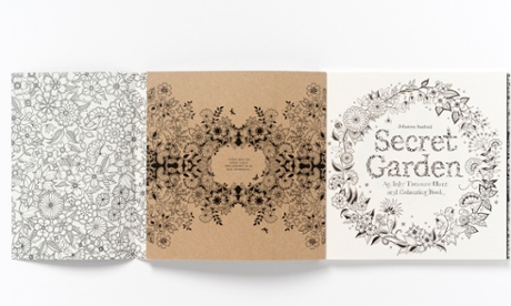 The intricate outlines of adult colouring books.