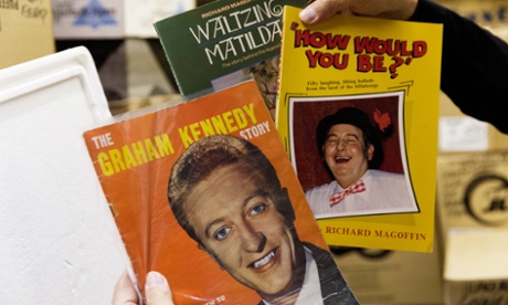 Crofts digs up comedy books from his archive, including one about Australian comedian Graham Kennedy.