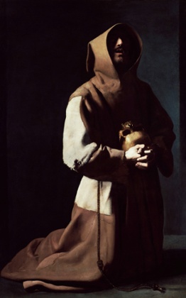 Saint Francis in Meditation (1635-39) by Francisco de Zurbarán