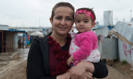 Avine Hassan and her youngest daughter, Midya.