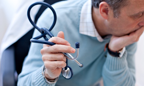 Doctor holding stethoscope