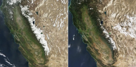 Diminished Snow Pack in the Sierra Nevada