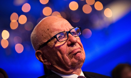 Rupurt Murdoch at the Warner bid announcement