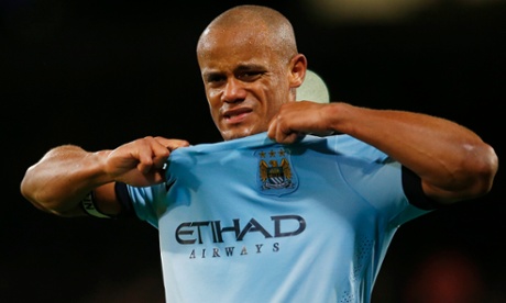 Manchester City's Vincent Kompany looks dejected after the 2-1 defeat at Crystal Palace.