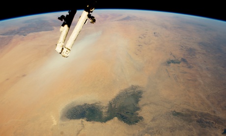 Lake Chad and a Bodele Dust Plume