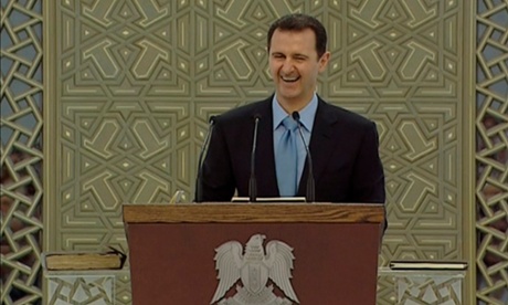 To this day our official position remains that Assad must go and the opposition should be supported.