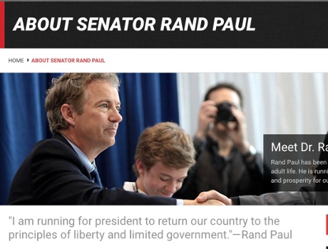 Rand Paul: running for president.