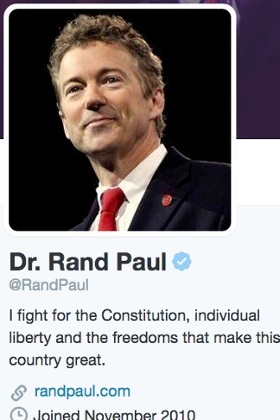 Twitter is the office and Dr. Rand is in.