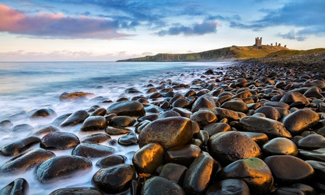 Dunstanburgh castle coast
