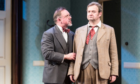 David Bamber as William R Chumley and James Dreyfus as Elwood P Dowd in Harvey at Theatre Royal, Haymarket, London.