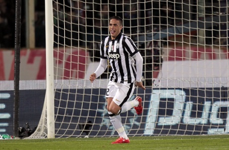 Alessandro Matri celebrates.